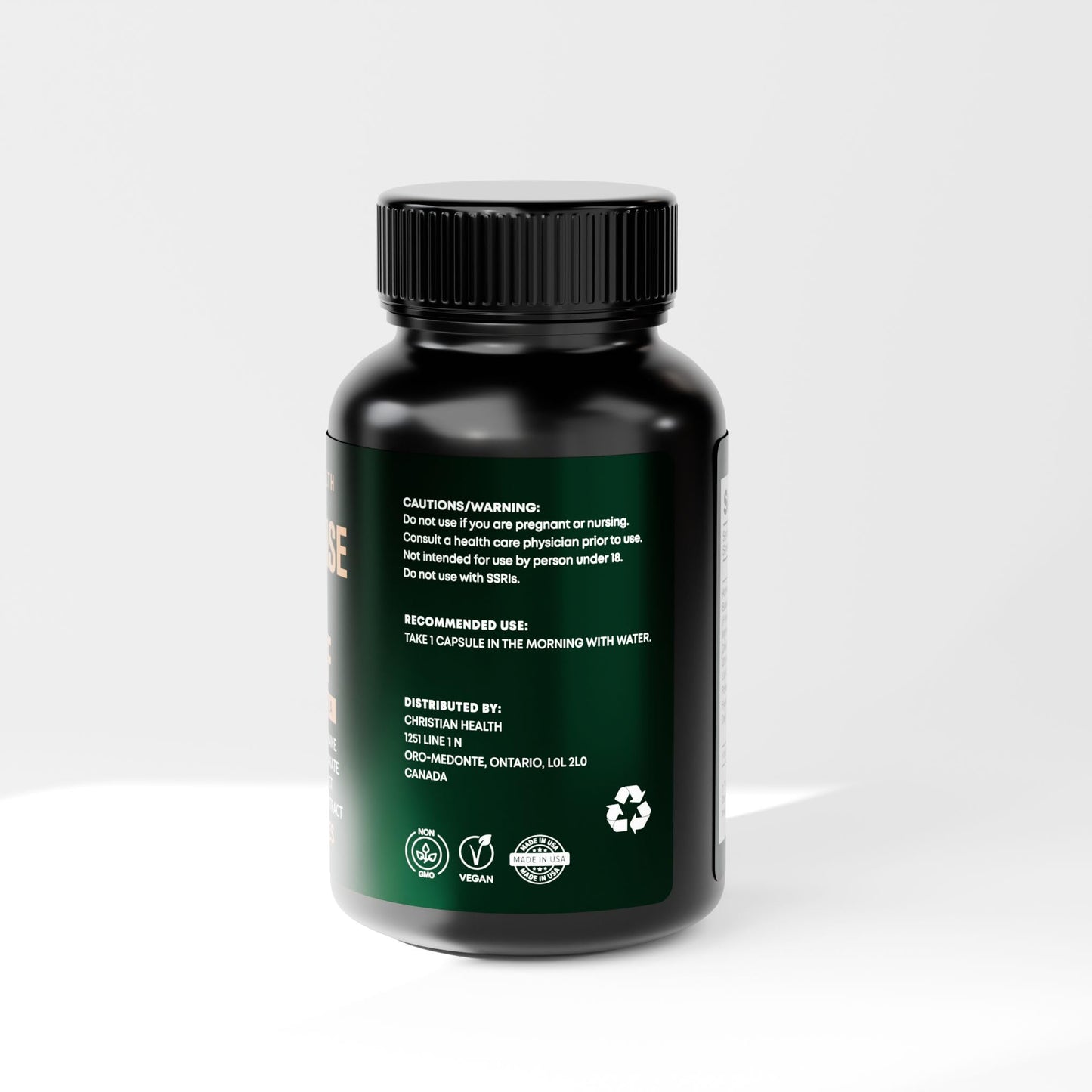 Christian Health Frankincense & Myrrh Olive Leaf Capsules โ Vegan, GMP-Certified