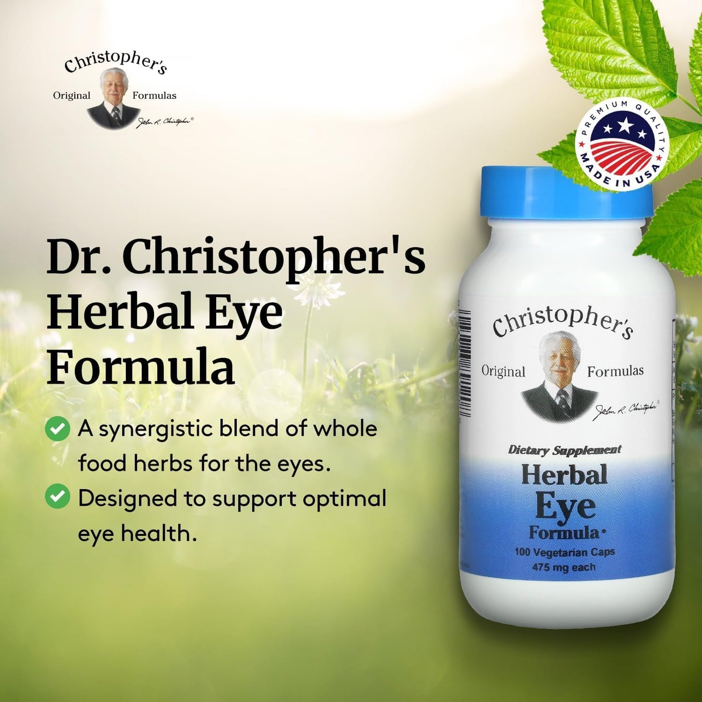 Christopher's Original Formulas Herbal Eye Formula โ Eye Vitamins