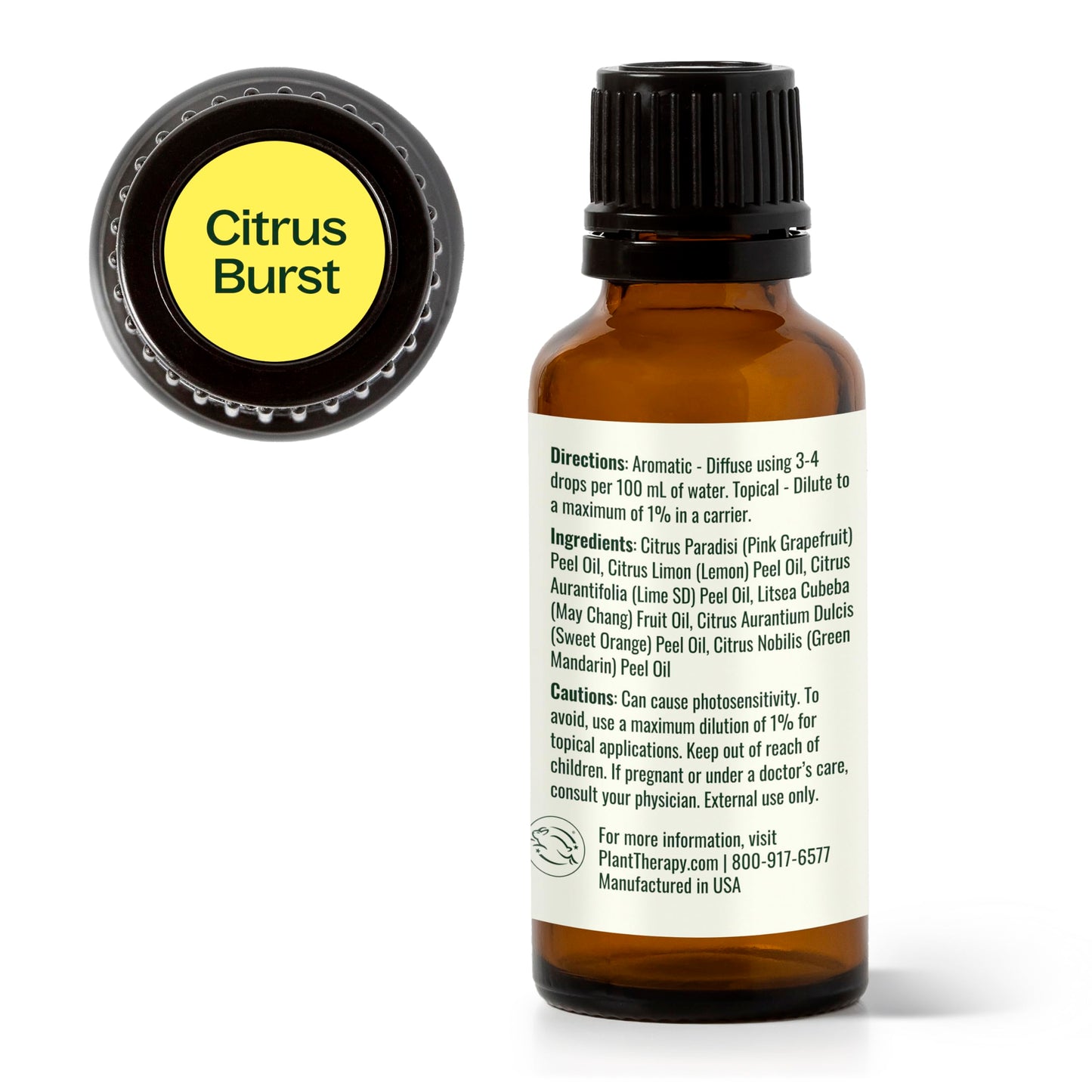 Plant Therapy Citrus Burst Essential Oil Blend 30 mL (1 oz) โ 100% Pure, Undiluted, Therapeutic Grade
