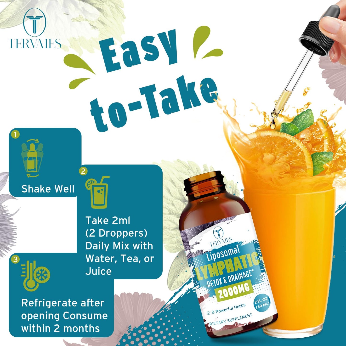 Liposomal Lymphatic Drops โ Herbal Blend with Elderberry & Echinacea (2 FL OZ)