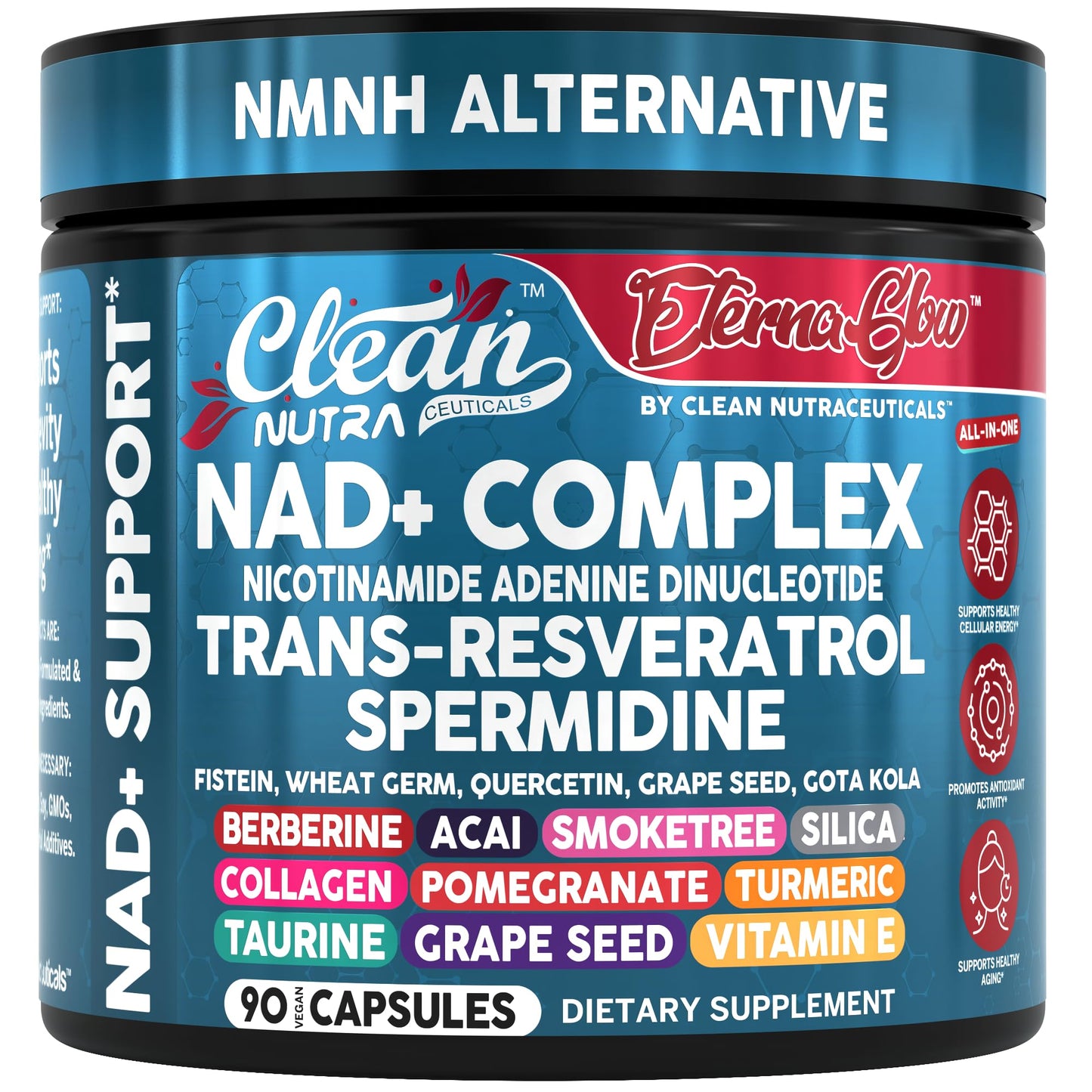 NAD+ Resveratrol Liposomal Supplement for Women โ Energy 90 Capsules