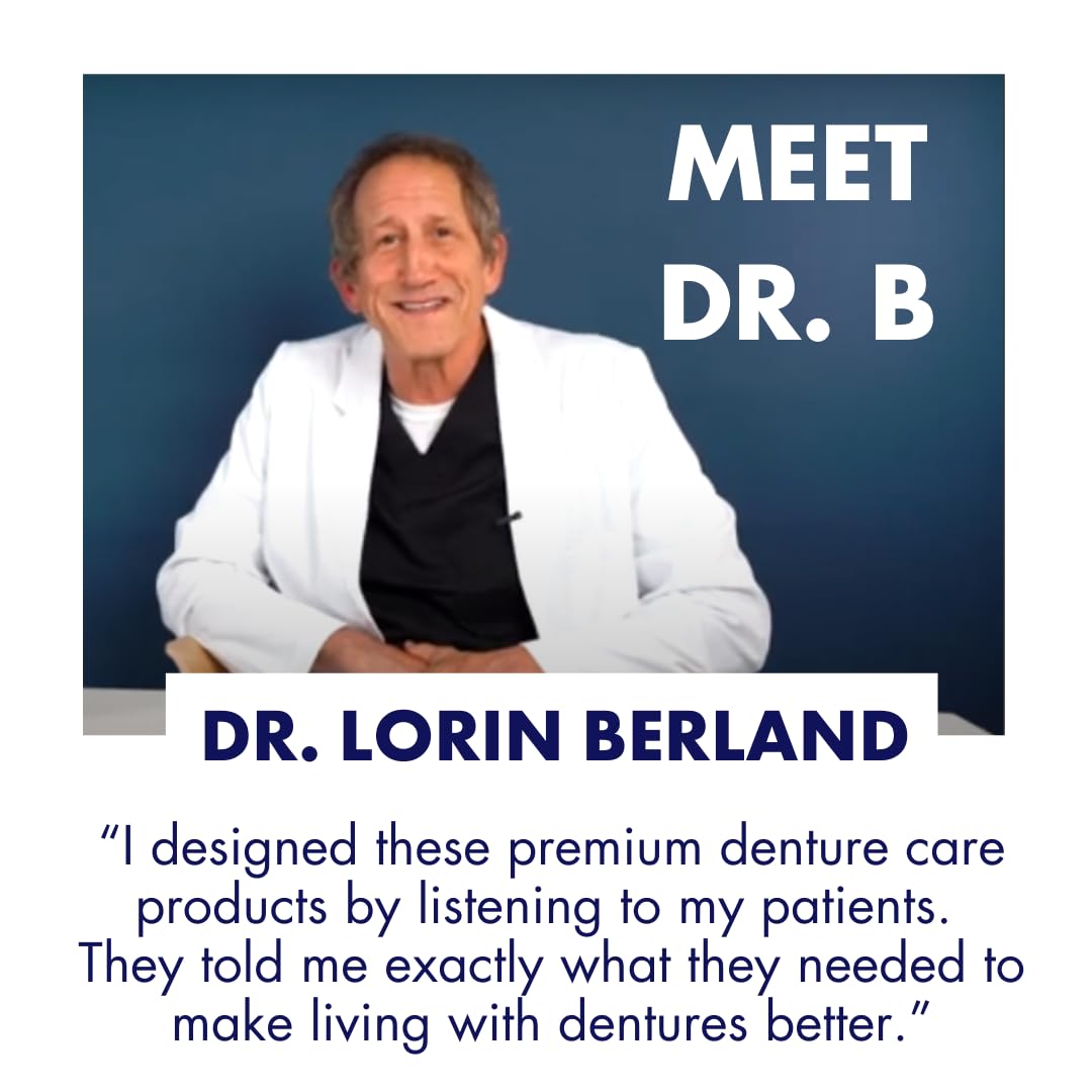 Dr. B Dental Solutions Cleanadent Denture Toothpaste โ ADA Accepted, All-Natural, 4 oz