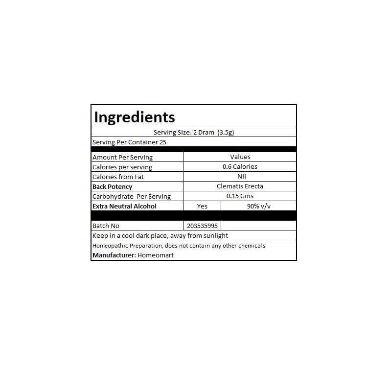 Clematis Erecta Homeopathy Pellets 30C Potency โ Pack of 3 | HomeoMart