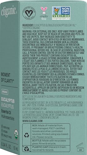 Cliganic USDA Organic Eucalyptus Essential Oil โ 100% Pure