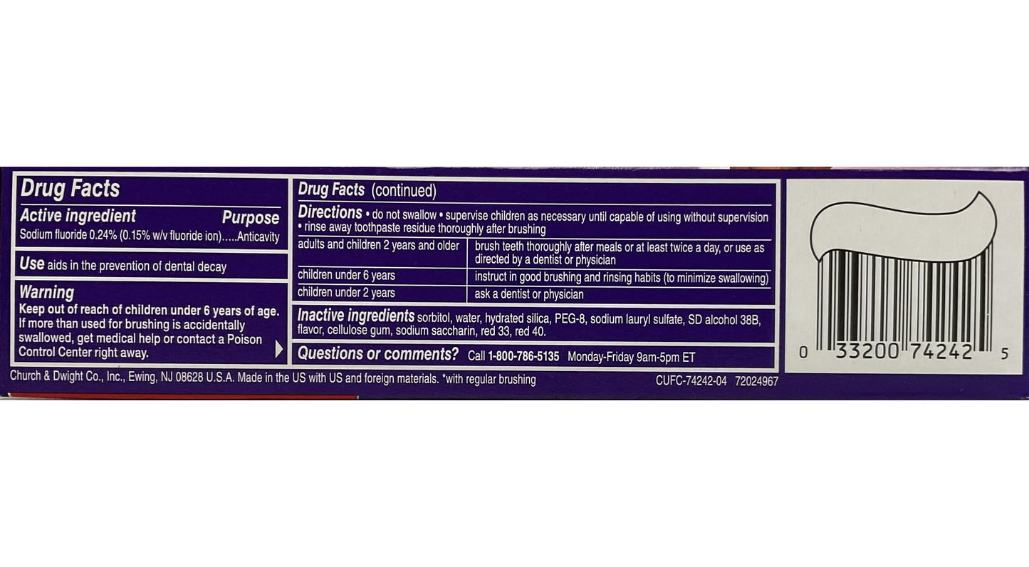 Close-Up Fluoride Toothpaste โ Freshening Red Gel, 4 oz (Pack of 12)
