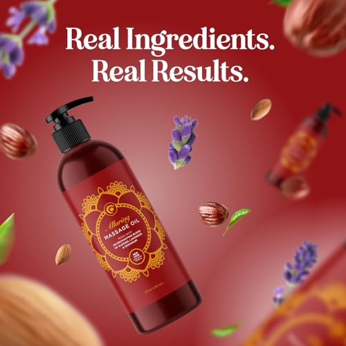 Relaxing Massage Oil for Therapy | Lavender, Ylang Ylang, Orange & Geranium โ Vegan & Gluten Free