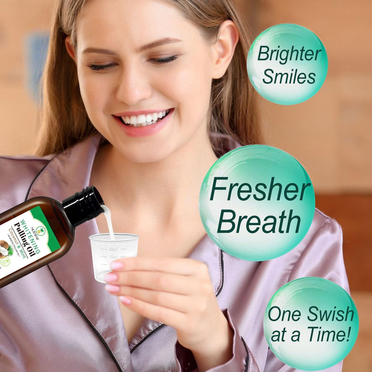 Coconut Mint Oil Pulling Mouthwash โ 2-Pack, Natural & Alcohol-Free
