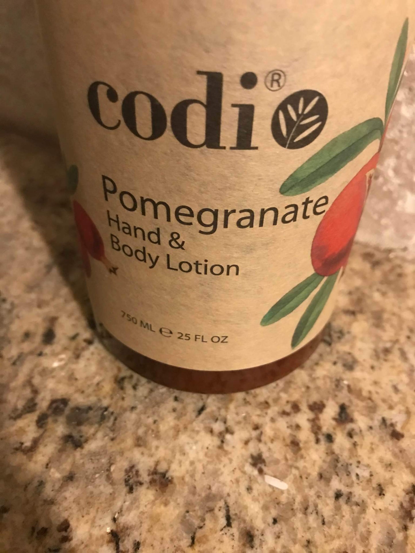 CODi Pomegranate Lotion โ Body & Hand Lotion with Pump (750ml + 2x100ml) | Non-Greasy