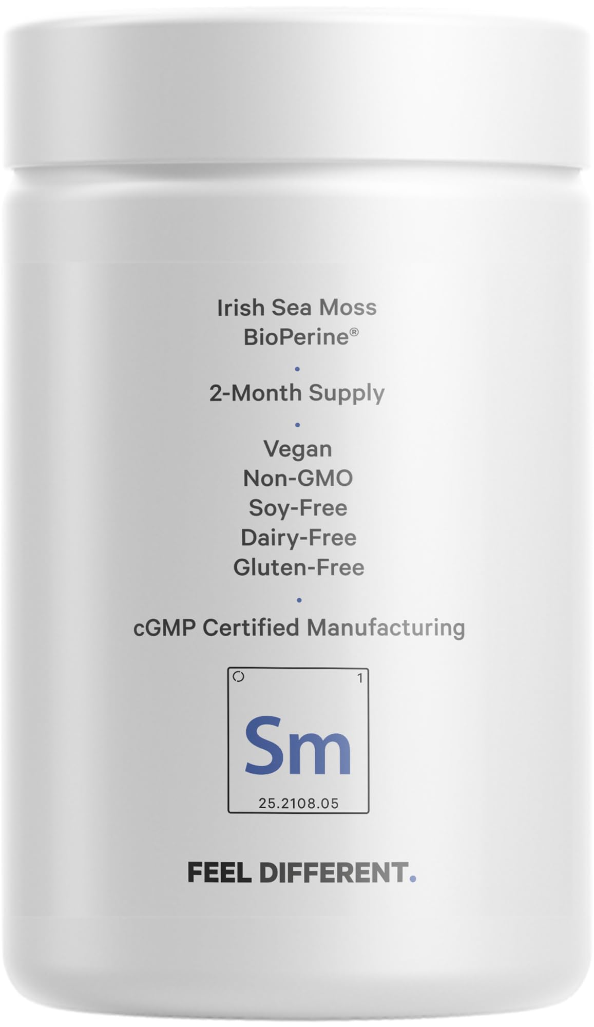 Codeage Raw Wildcrafted Irish Sea Moss + Spirulina, Bladderwrack, Burdock โ 120 Capsules