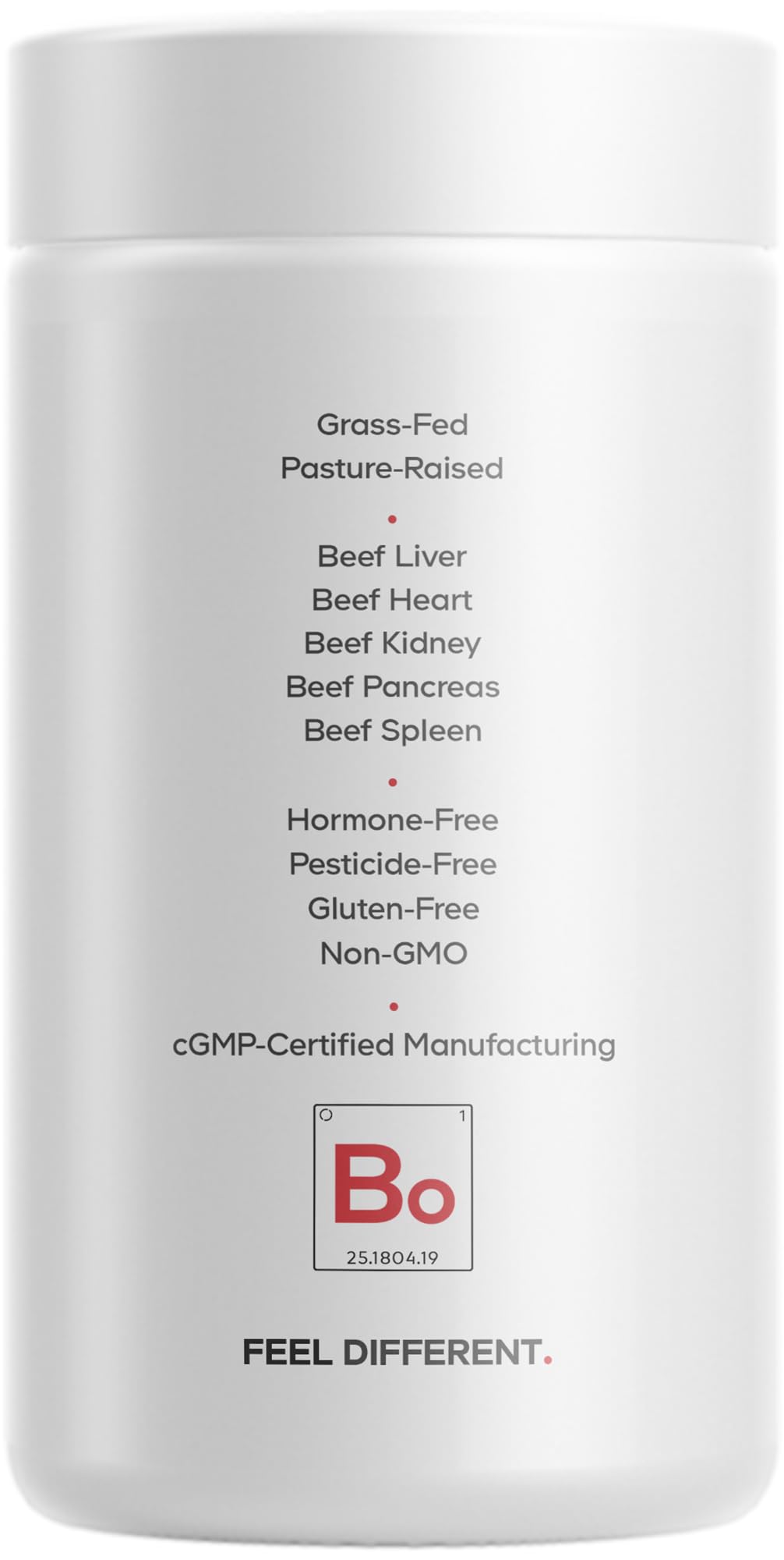 Codeage Grass-Fed Beef Organs Supplement β Freeze-Dried Liver, Heart, Kidney & More | 180 Capsules