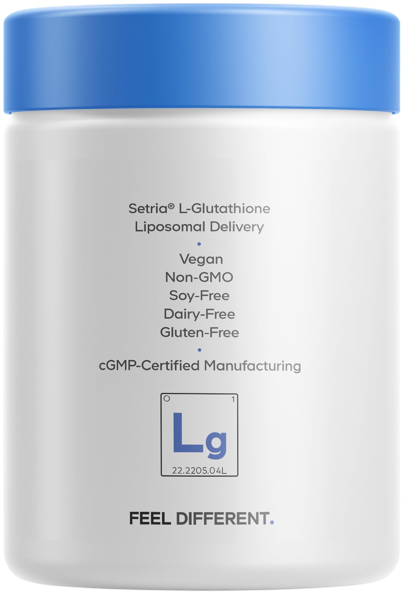 Codeage Liposomal Glutathione Supplement β 500 mg Setria L-Glutathione, Liposomal Delivery, Vegan, Non-GMO
