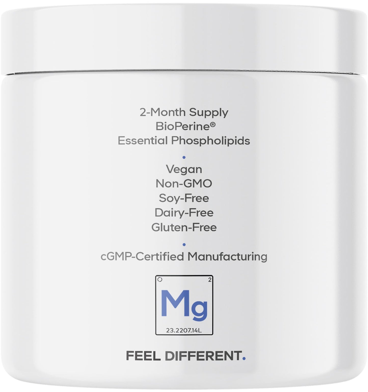 Codeage Liposomal Magnesium Glycinate Supplement β 2-Month Supply, 240 Count, BioPerine, Non-GMO Vegan