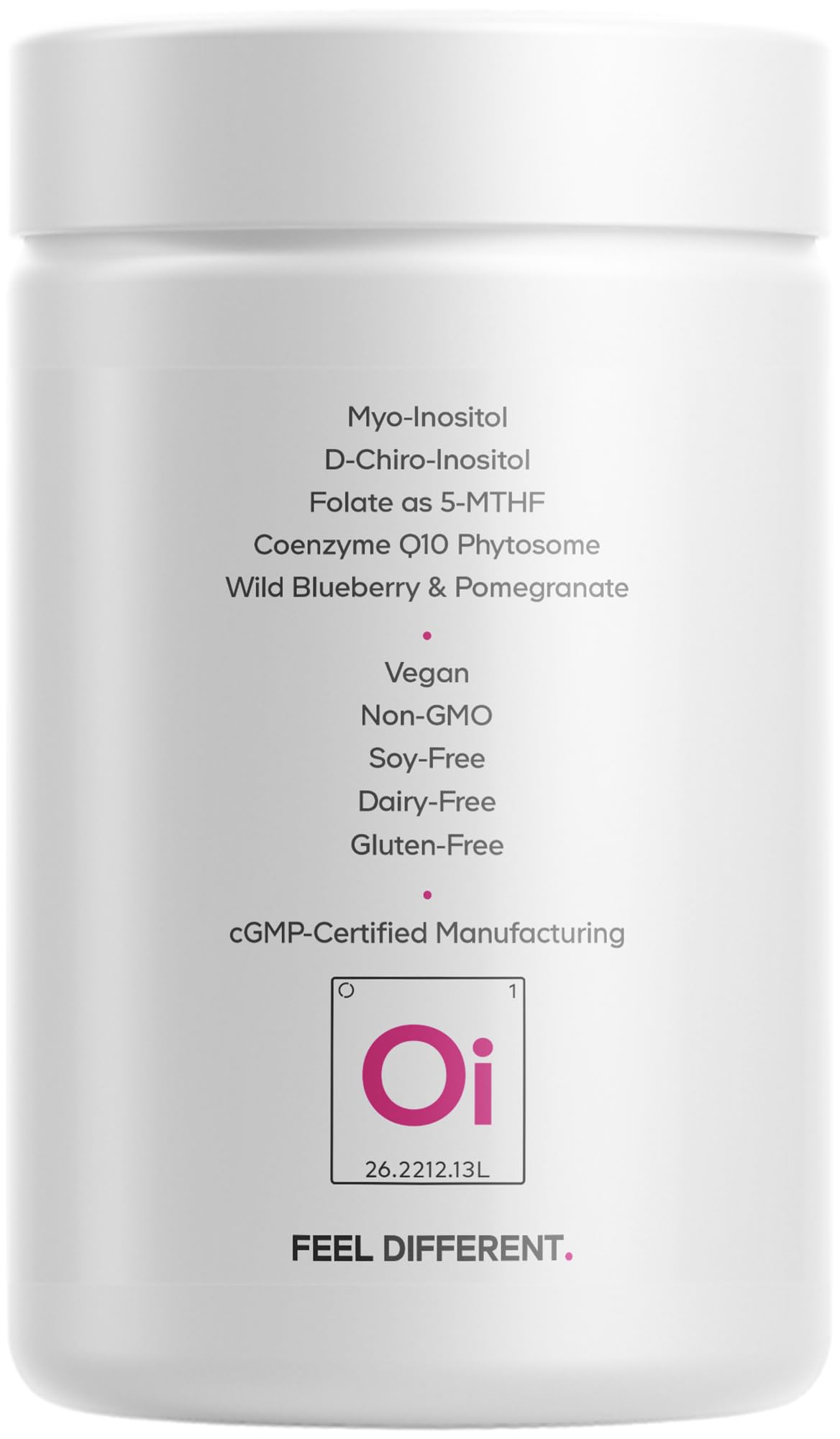 Codeage Liposomal Ovarian Inositol+ Supplement β Myo-Inositol 40:1, 5-MTHF Folate, CoQ10 Phytosome, Pomegranate & Wild Blueberry β 120 Capsules