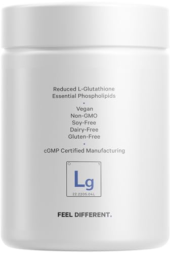 Codeage Liposomal Glutathione 1000 mg โ High-Potency Reduced L-Glutathione, Liposomal Delivery, 60 Capsules