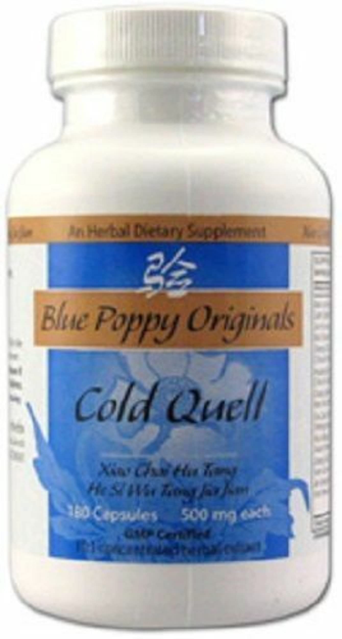 ColdQuell 180 Capsules, 500mg Each โ Blue Poppy Herbal Supplement