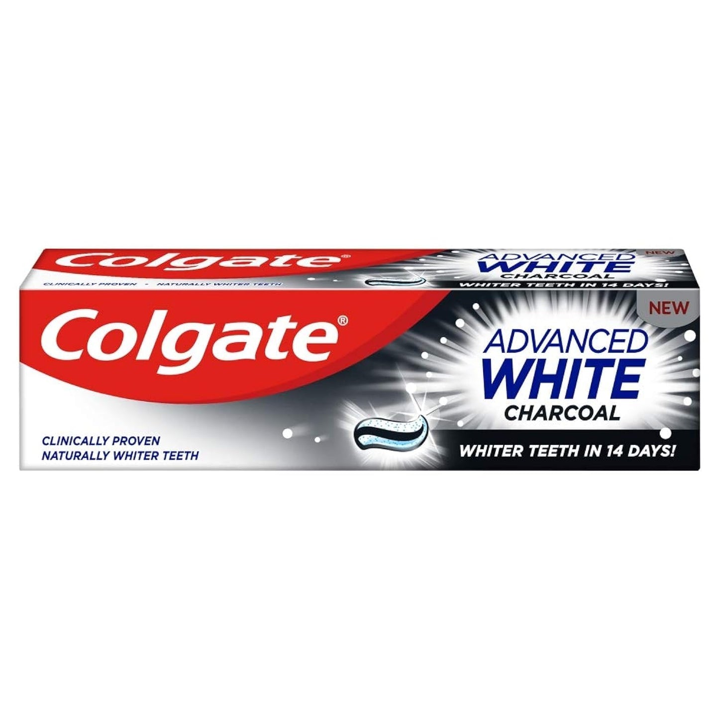 Colgate Advanced White Charcoal Toothpaste 75ml โ Whitening & Fresh Breath
