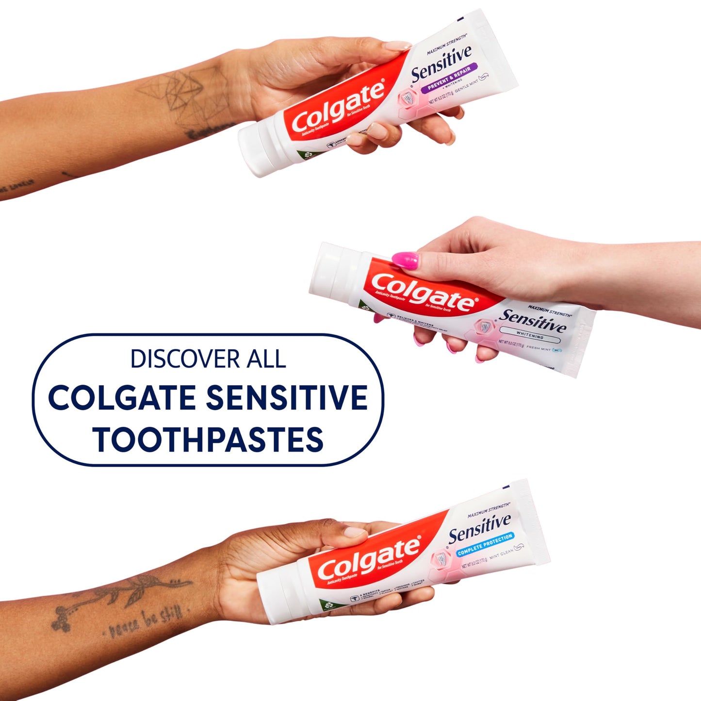 Colgate Sensitive Toothpaste with Whitening โ Prevent & Repair, 6 oz, 3 Pack