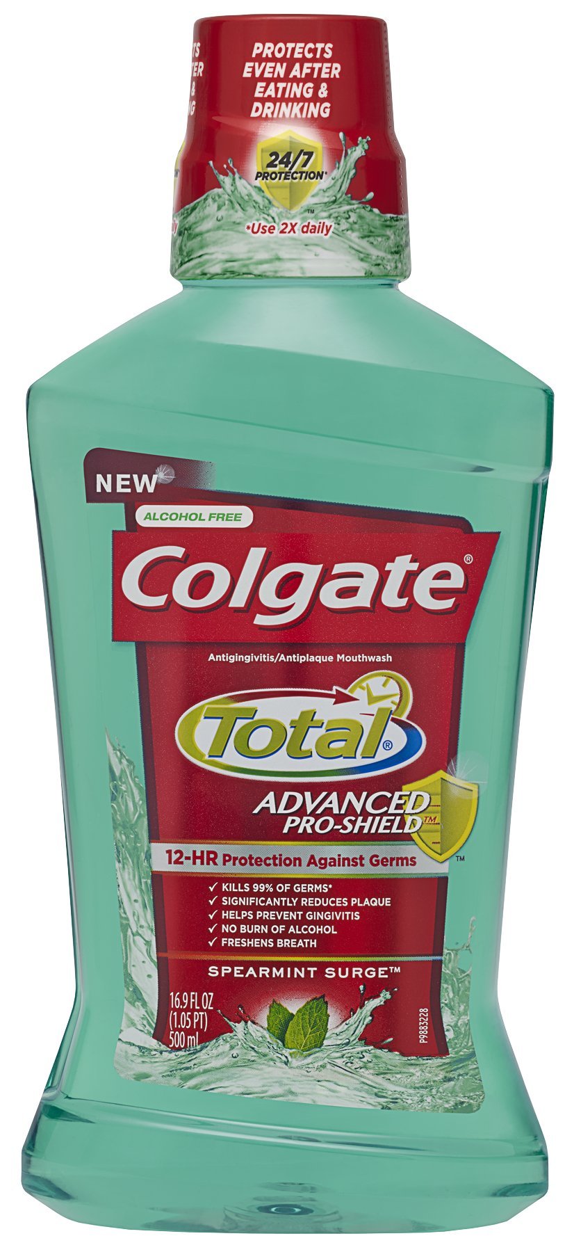 Colgate Total Advanced Pro-Shield Mouthwash โ Spearmint Surge, 16.9 fl oz