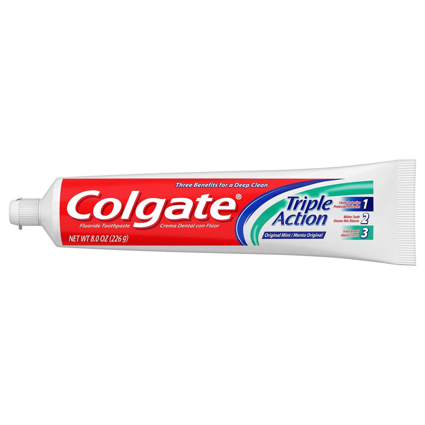 Colgate Triple Action Toothpaste, Mint โ 8.0 oz (3 Pack)