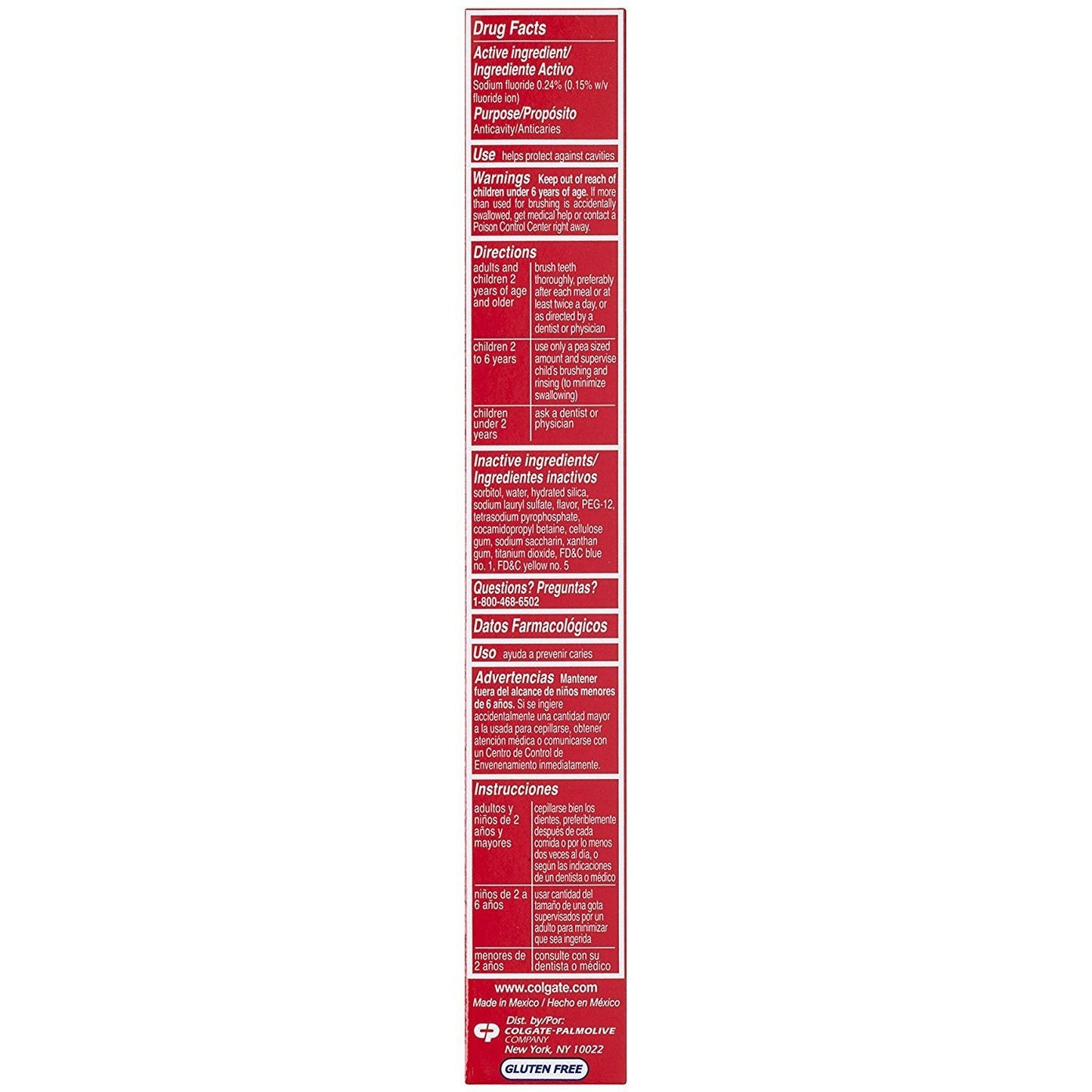 Colgate Triple Action Travel Toothpaste Mint 2.5 oz (6 Pack) – TSA Approved