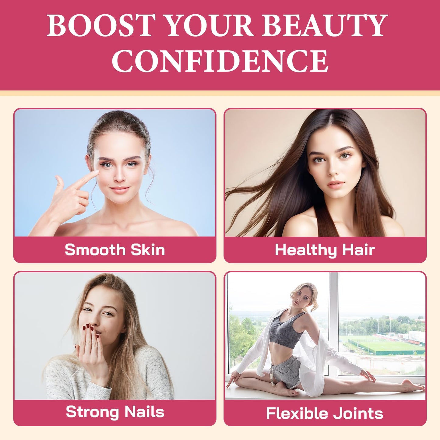 Collagen Gummies for Women โ Multi-Collagen Type I-V, 0 Sugar, 180 Gummies