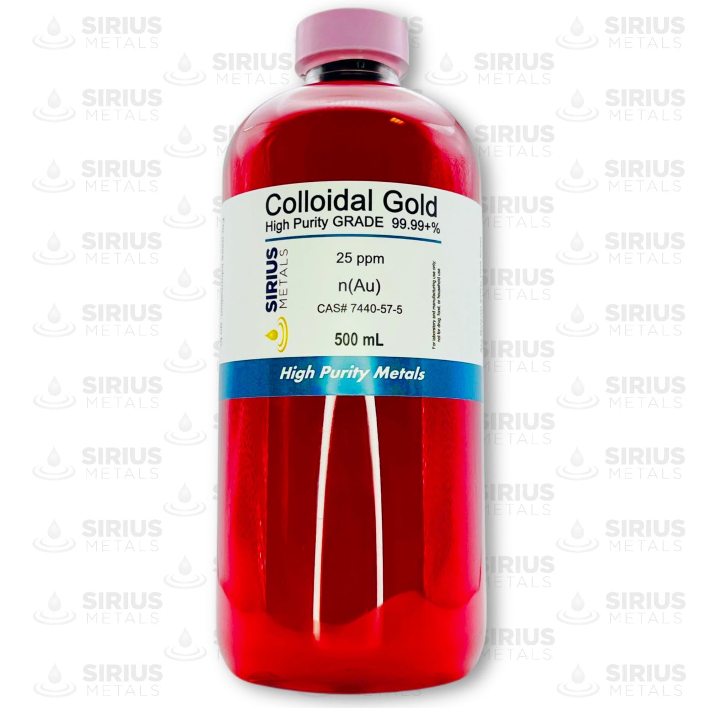 True Colloidal Gold 25 ppm โ 500 mL, 99.99% Purity | USA Made