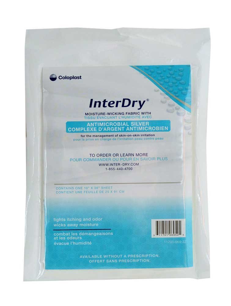 Coloplast InterDry Textile with Antimicrobial Silver โ 10x36 in