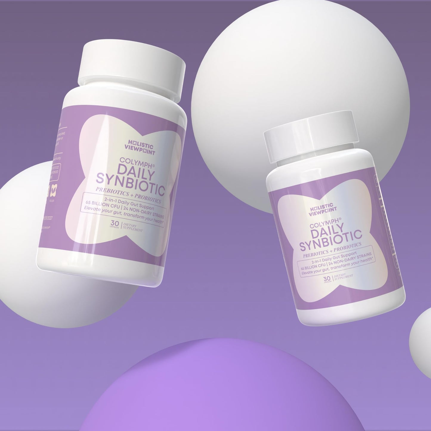 CoLymph Daily Synbiotic Upgraded โ 24 Strains, 65B CFU | Non-Dairy, Vegan