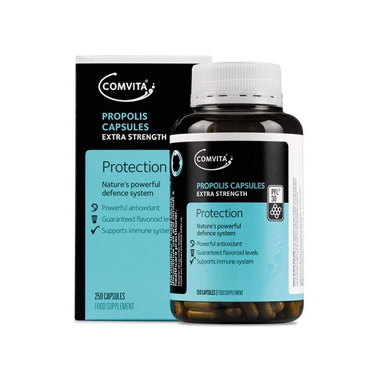 Comvita Propolis PFL30 Capsules โ 250 Count | Bioflavonoids