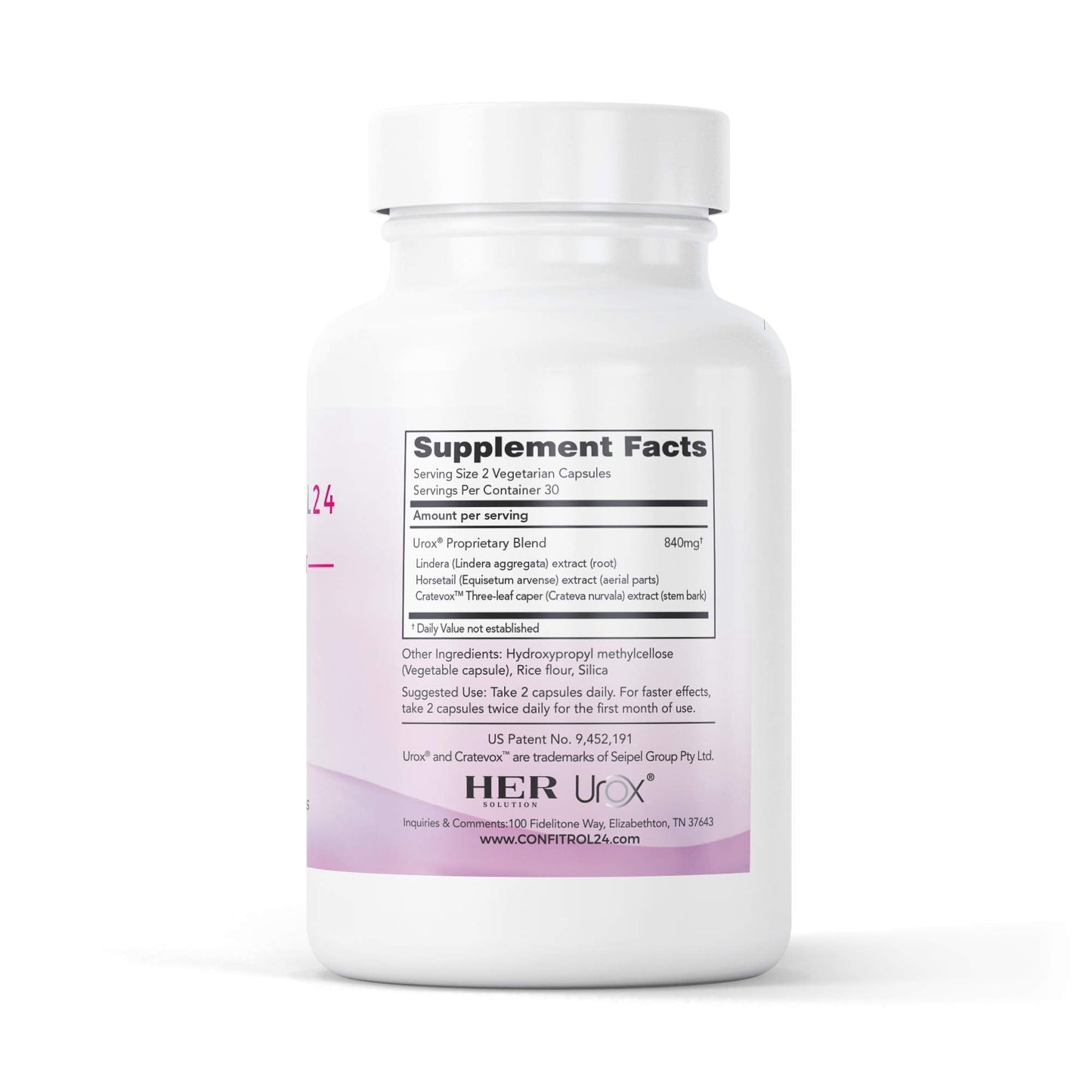 Confitrol24 Bladder Control Daily Supplement โ Natural Support for Bladder Health