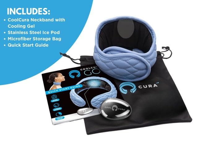 CoolCura GO Ice Therapy Device โ Feng Fu Neck Wrap for Stress & Headache Relief
