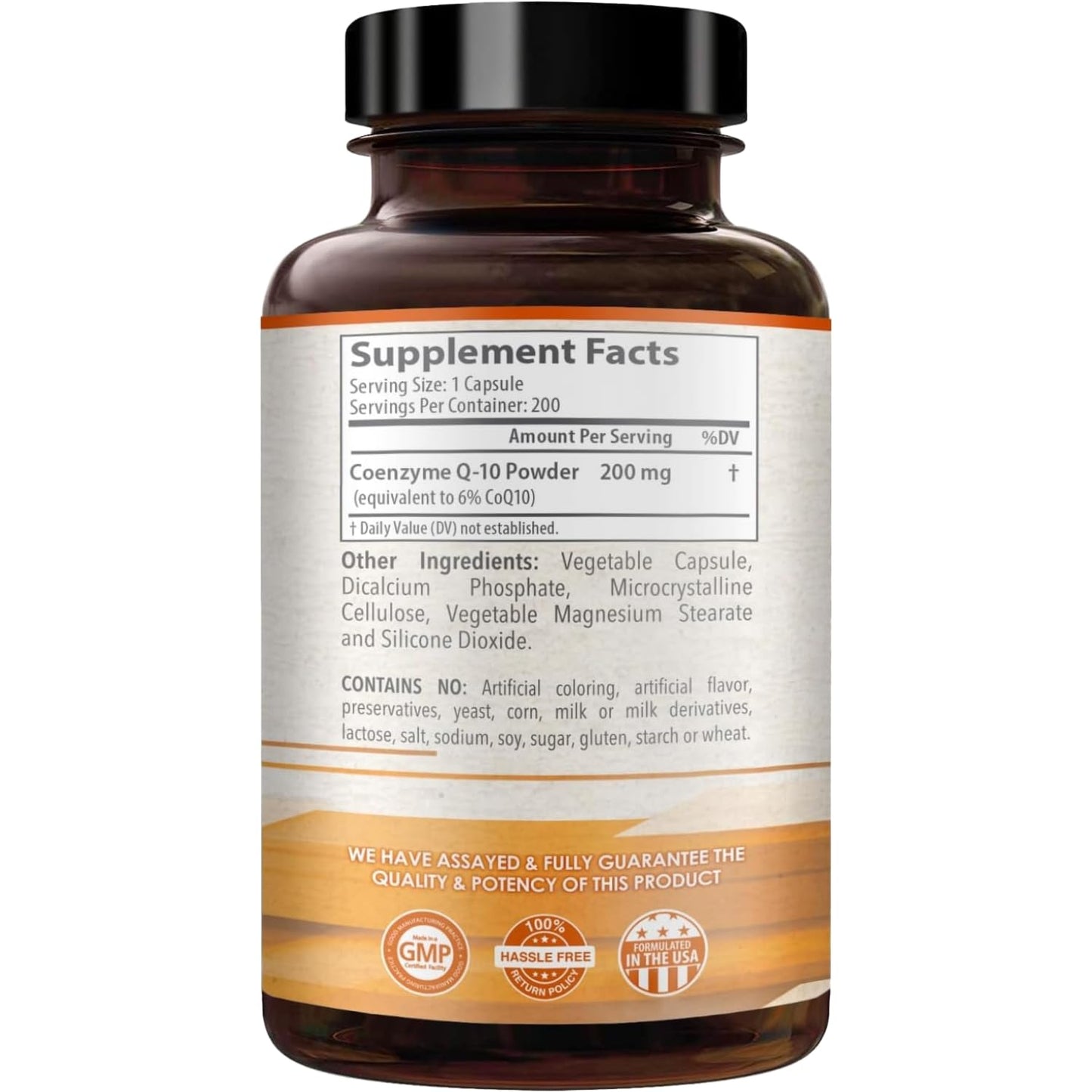 Coenzyme Q10 200mg Supplement โ Heart Health & Energy Support