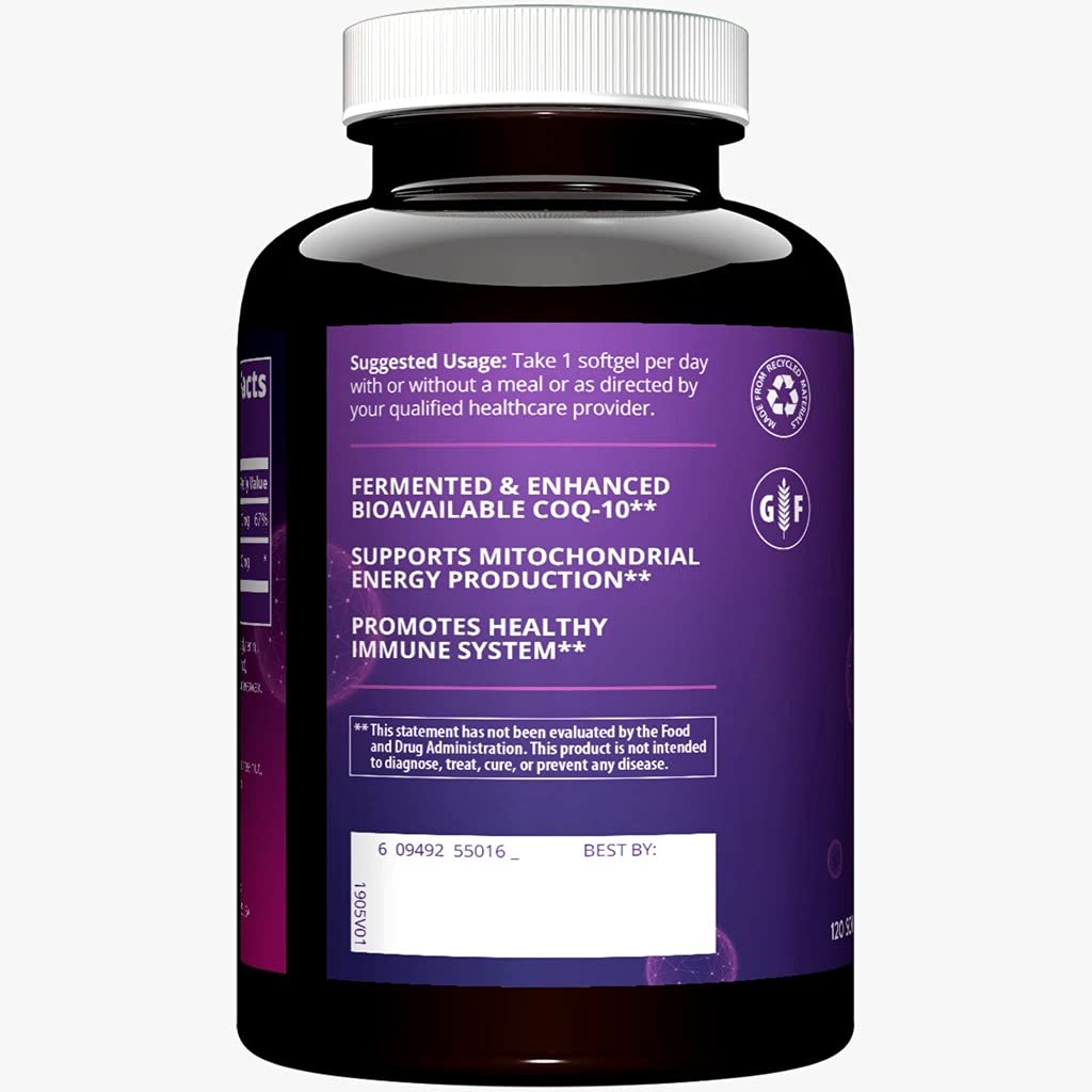 MRM Nutrition COQ-10 100mg โ Naturally Derived, Enhanced Bioavailability, Antioxidant Support, Heart Health | Gluten-Free | 120 Servings