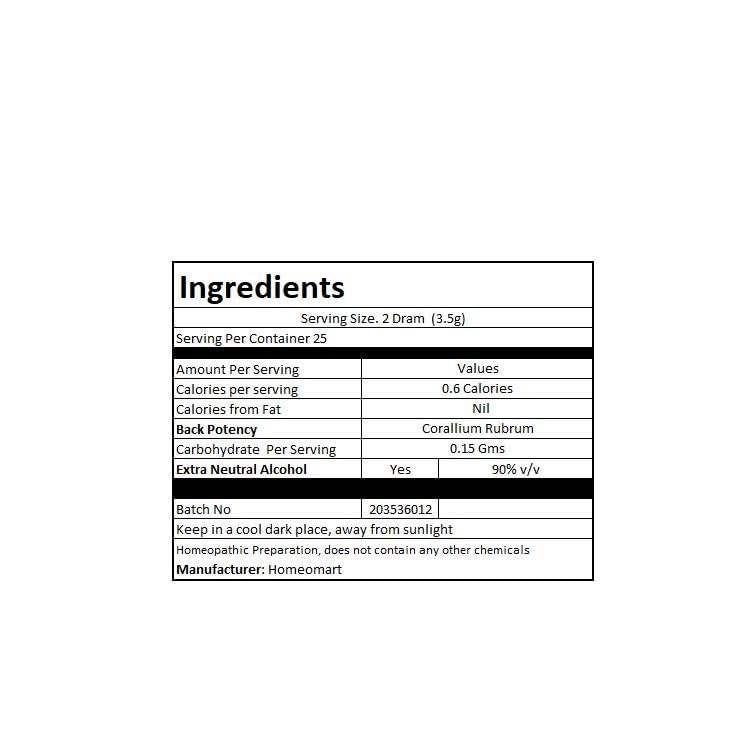 Corallium Rubrum Homeopathy Pellets 200C โ Pack of 3 | HomeoMart