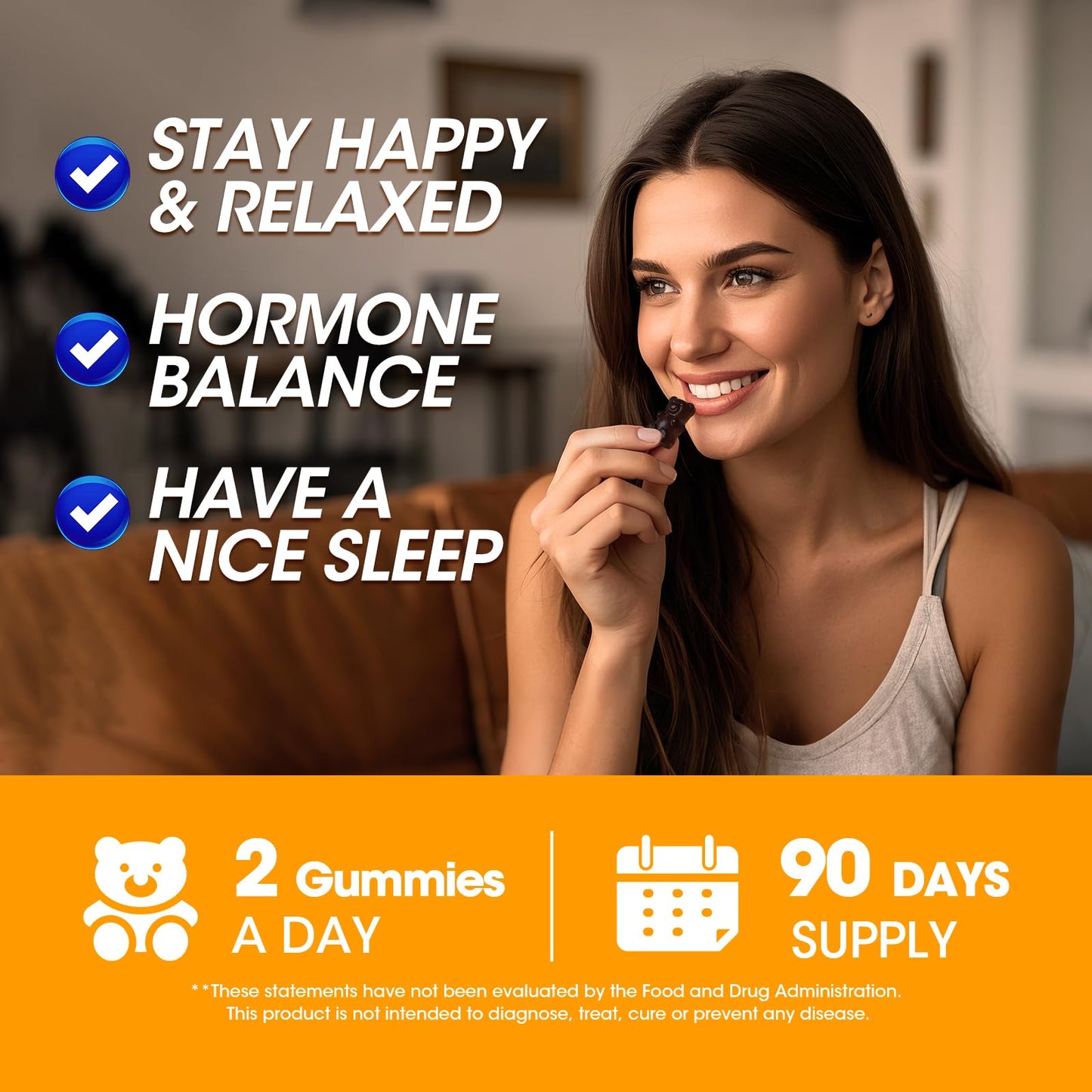 Cortisol Gummies 15-in-1 for Mood, Sleep & Focus โ Vegan 180-Count