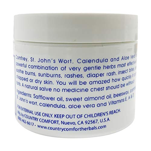 Country Comfort Herbal Savvy Comfrey Aloe Vera โ 2 oz Salve