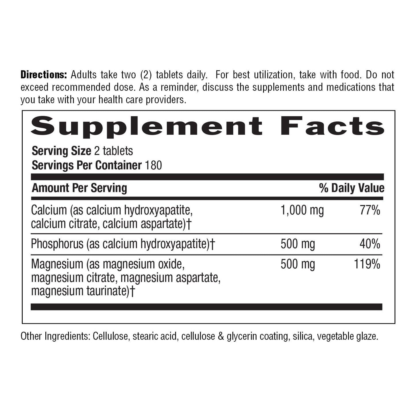 Country Life Target-Mins Calcium Magnesium โ 1000mg Ca / 500mg Mg, 2:1, Gluten Free