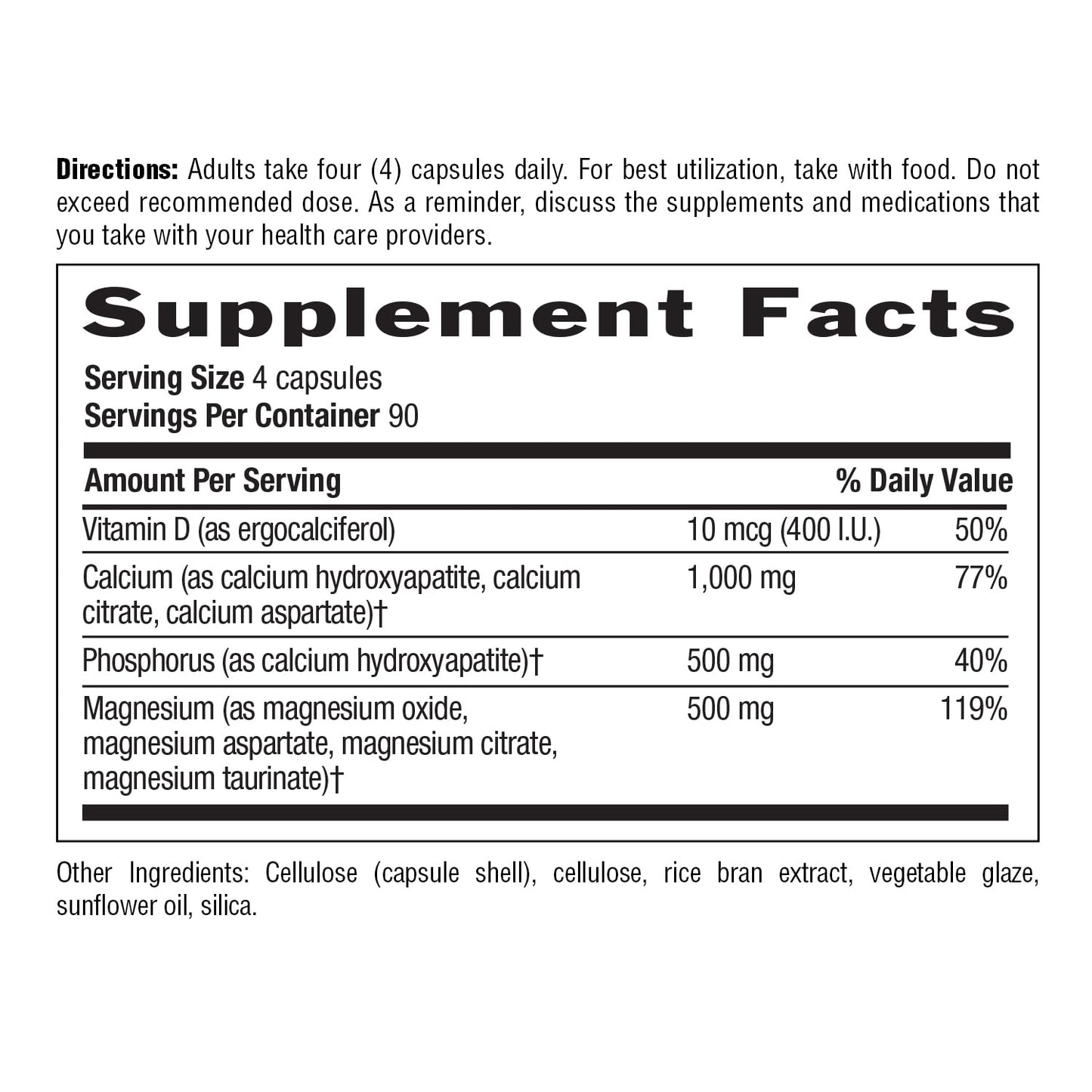 Country Life Target-Mins Calcium Magnesium with Vitamin D โ 360 Vegan Capsules