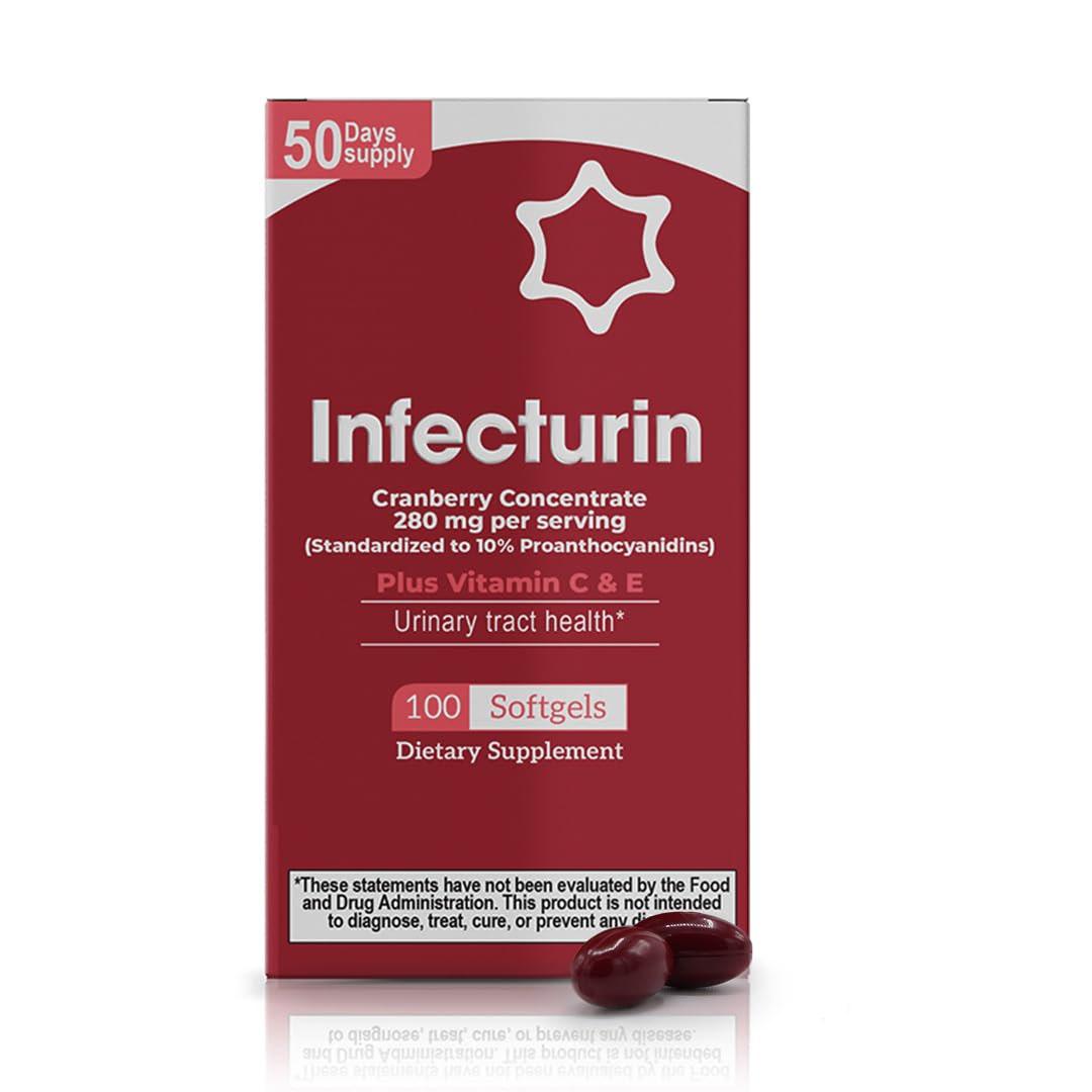 Cranberry 280 mg Concentrate + Vitamin C & E โ 50 Softgels, Gluten Free