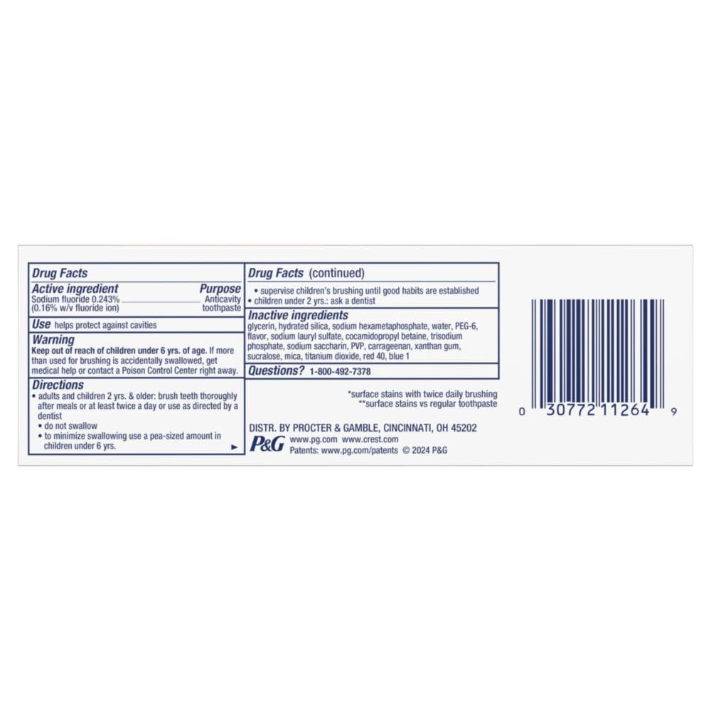 Crest 3D White Brilliance Luminous Purple Toothpaste โ Bulk Pack 3x4.6 oz