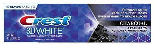 Crest 3D White Charcoal Toothpaste 4.1 oz (116 g) โ Pack of 2