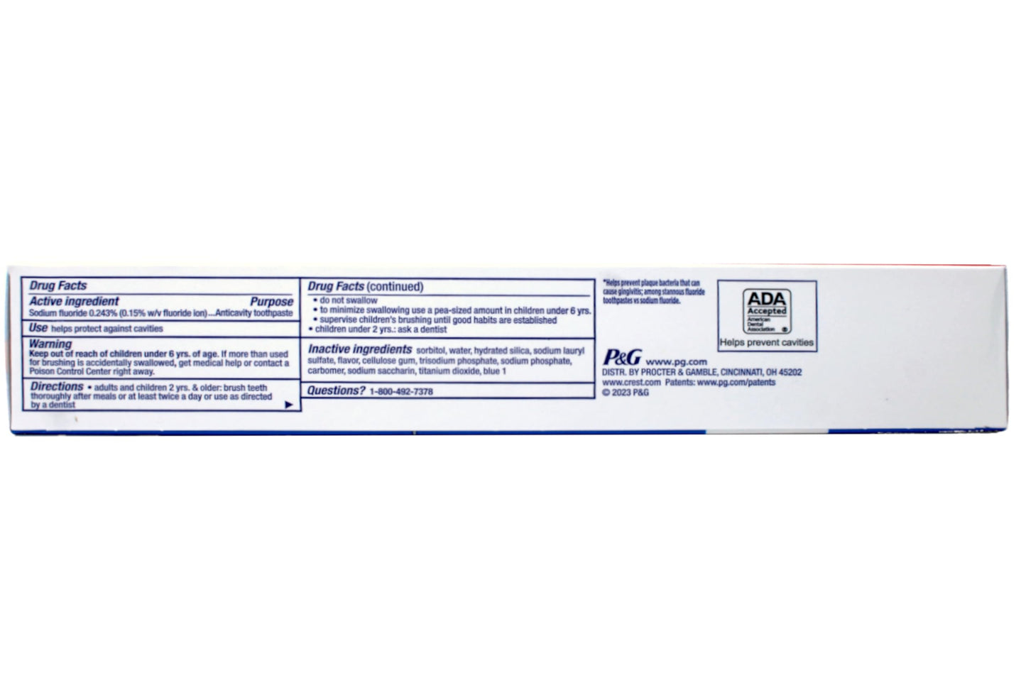 Crest Cavity Protection Toothpaste Regular - 8.2 oz Pack of 5