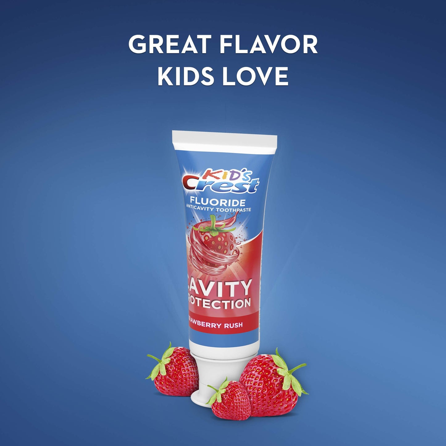Crest Kid's Cavity Protection Fluoride Toothpaste โ Strawberry Rush, 4.2 oz