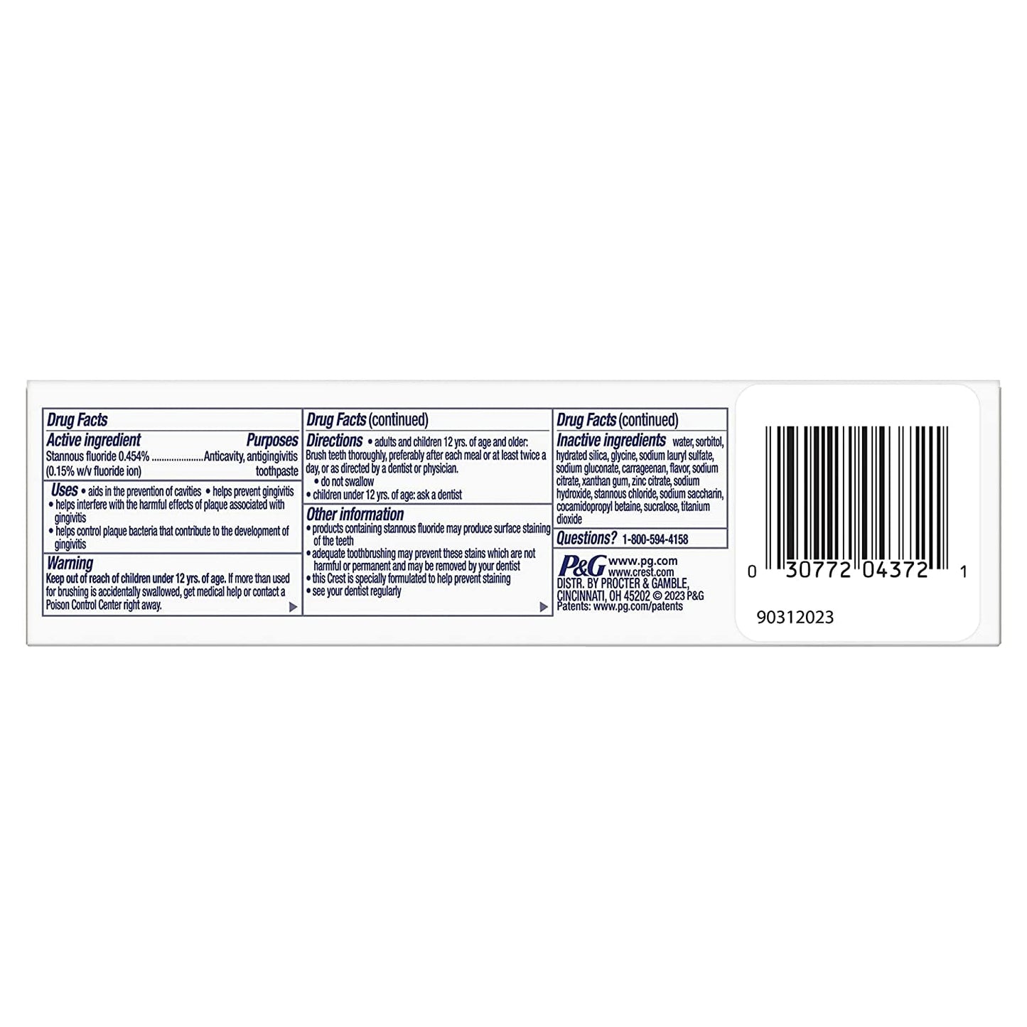 Crest Pro-Health Gum Detoxify & Restore Toothpaste โ Deep Clean 3.5 oz (3-Pack)