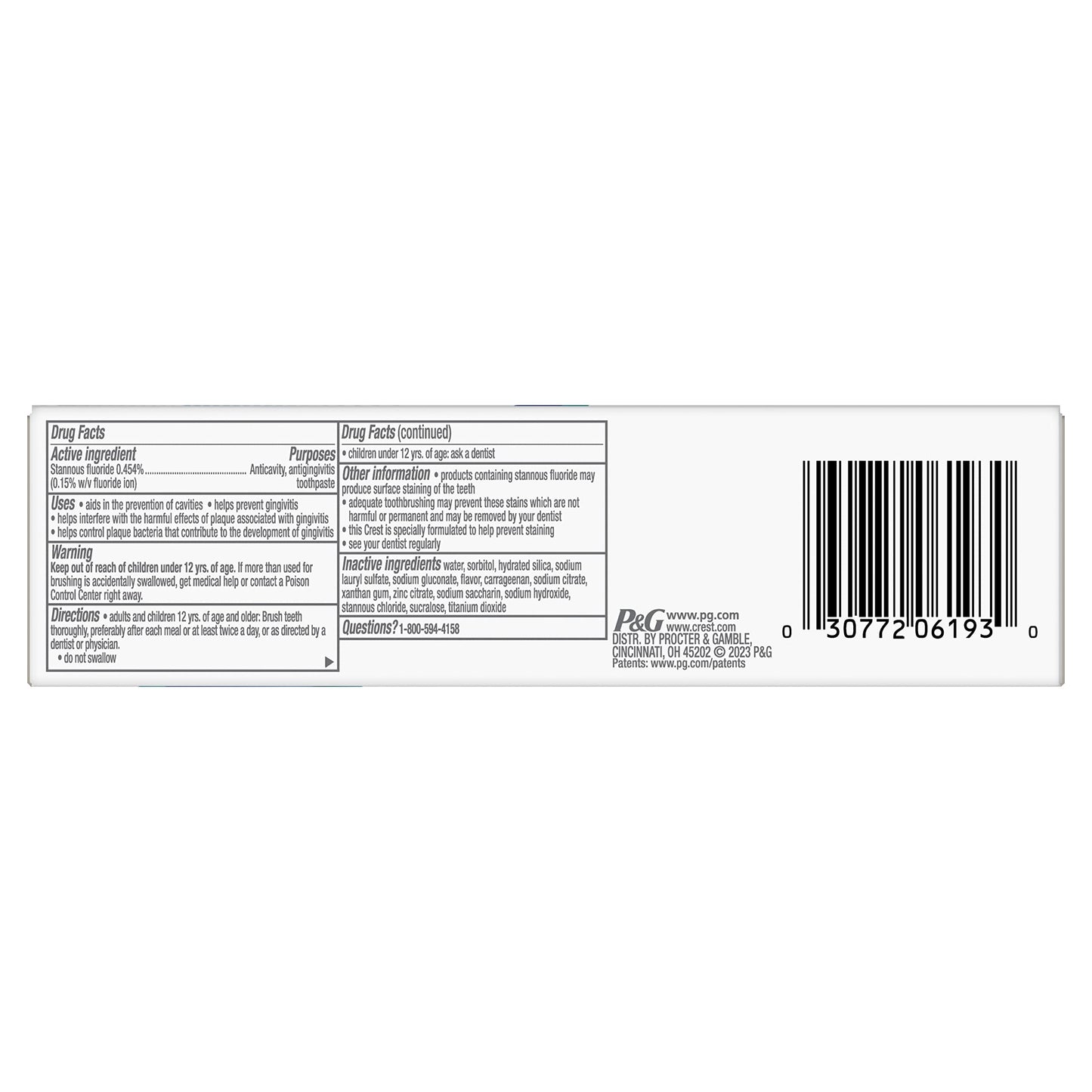 Crest Pro-Health Gum Detoxify Toothpaste โ Gentle Whitening 3.7 oz