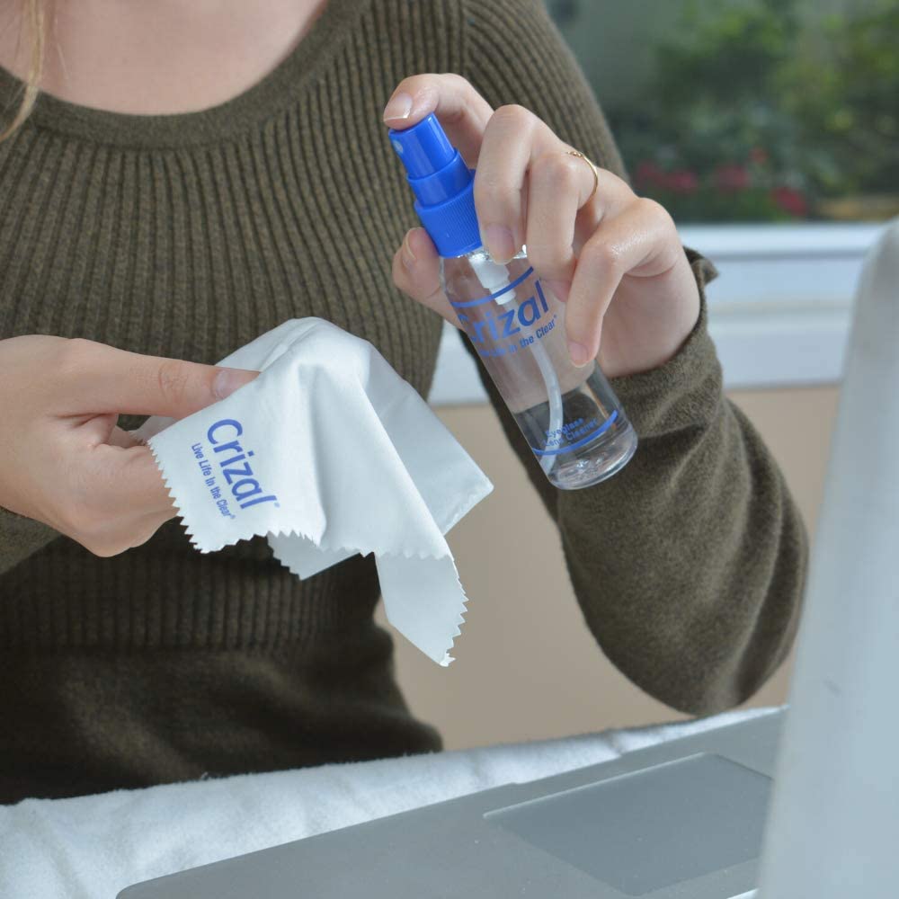 Crizal Eyeglass Cleaning Spray โ Safe, Streak-Free AR Lens Cleaner