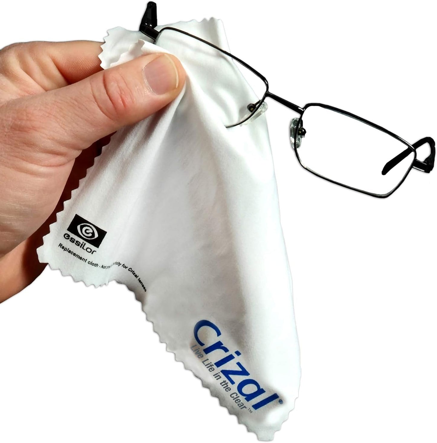 Crizall Microfiber Cleaning Cloth for Glasses โ 12 Pack | Anti-Reflective Lenses