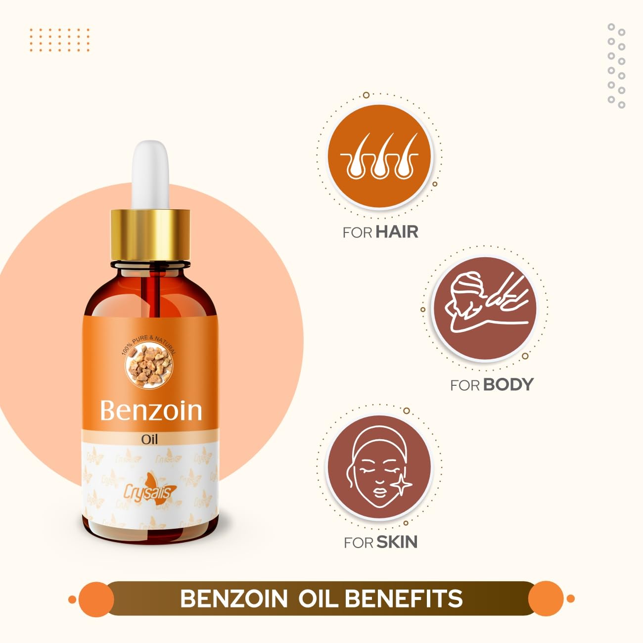 Crysalis Benzoin Oil (Styrax Benzoin) โ 100ml / 3.38 fl oz