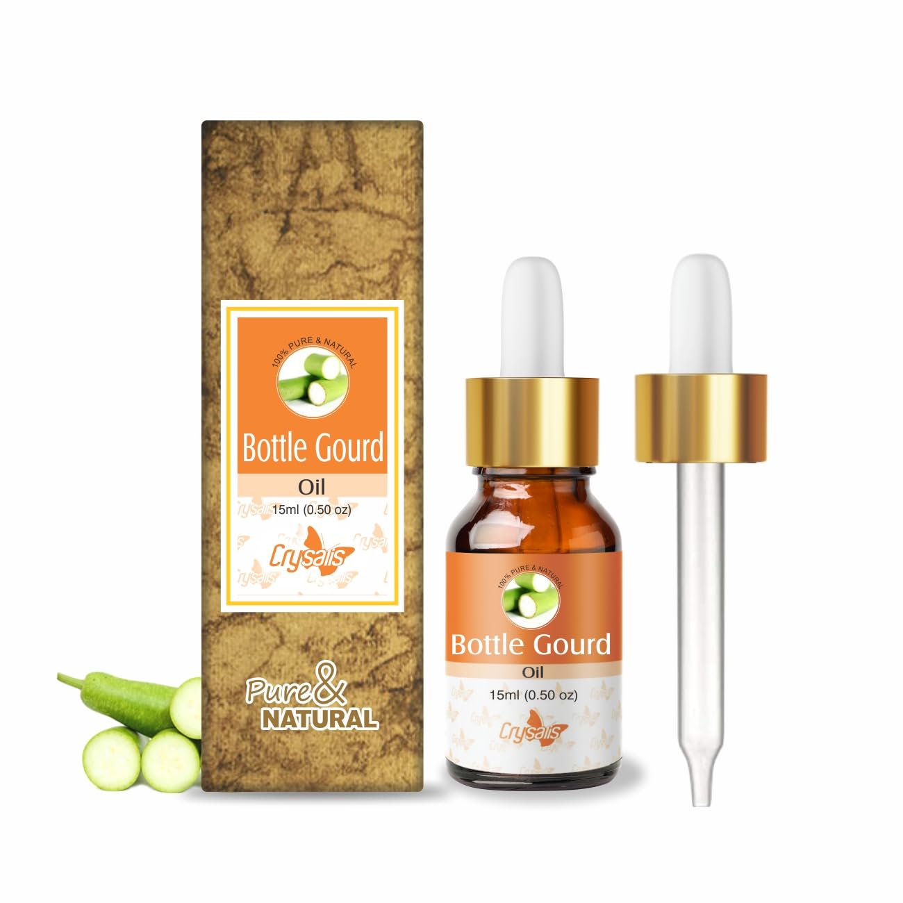 Crysalis Bottle Gourd Oil โ 15ml Pure & Natural Undiluted Oil (Organic Standard)