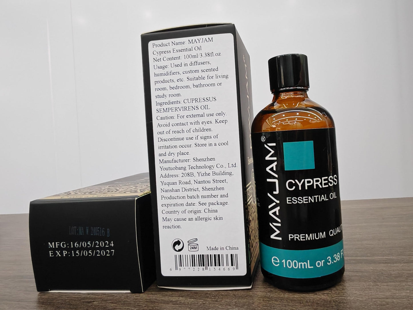 Cypress Essential Oil โ MAYJAM 100ml with Glass Dropper